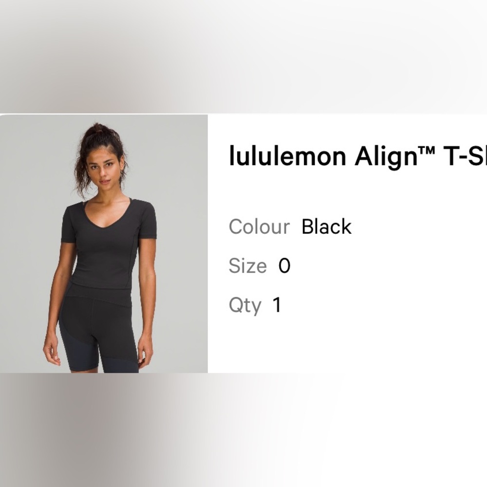 lululemon Black Align Top